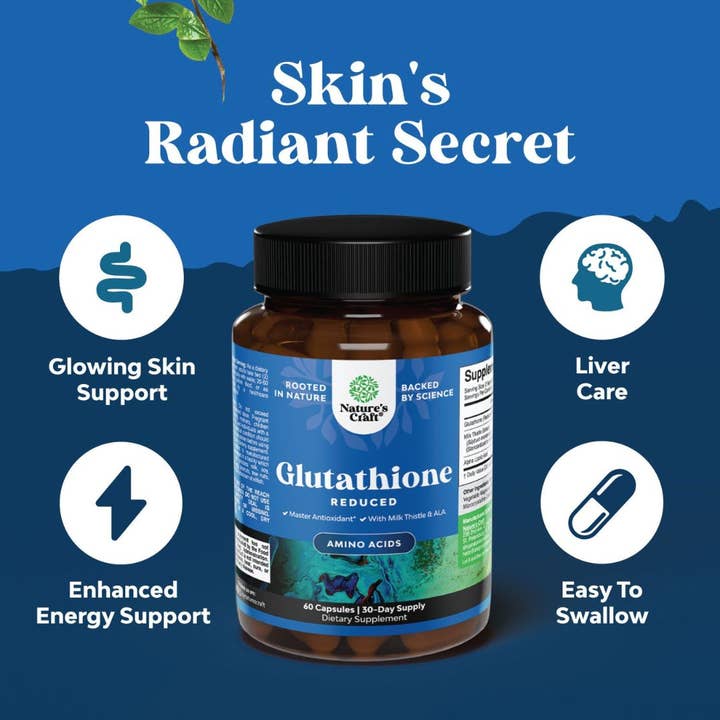 Nature's Craft - Wholesale Oral Supplement/Vitamin - Glutathione Capsules – Anti-Aging Amino Acid, 15ct4