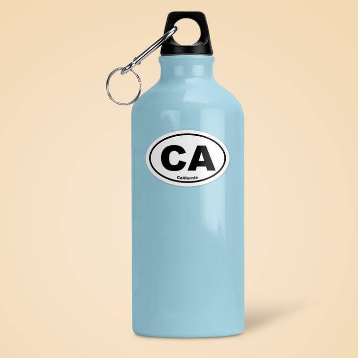 CJ's Sticker Shop - Wholesale Sticker - California CA State Oval Sticker Vinyl Decal1