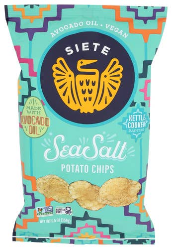 KeHE Distributors, LLC - Wholesale Chips - Siete Sea Salt Kettle Cooked Potato Chips, 5.5 oz0