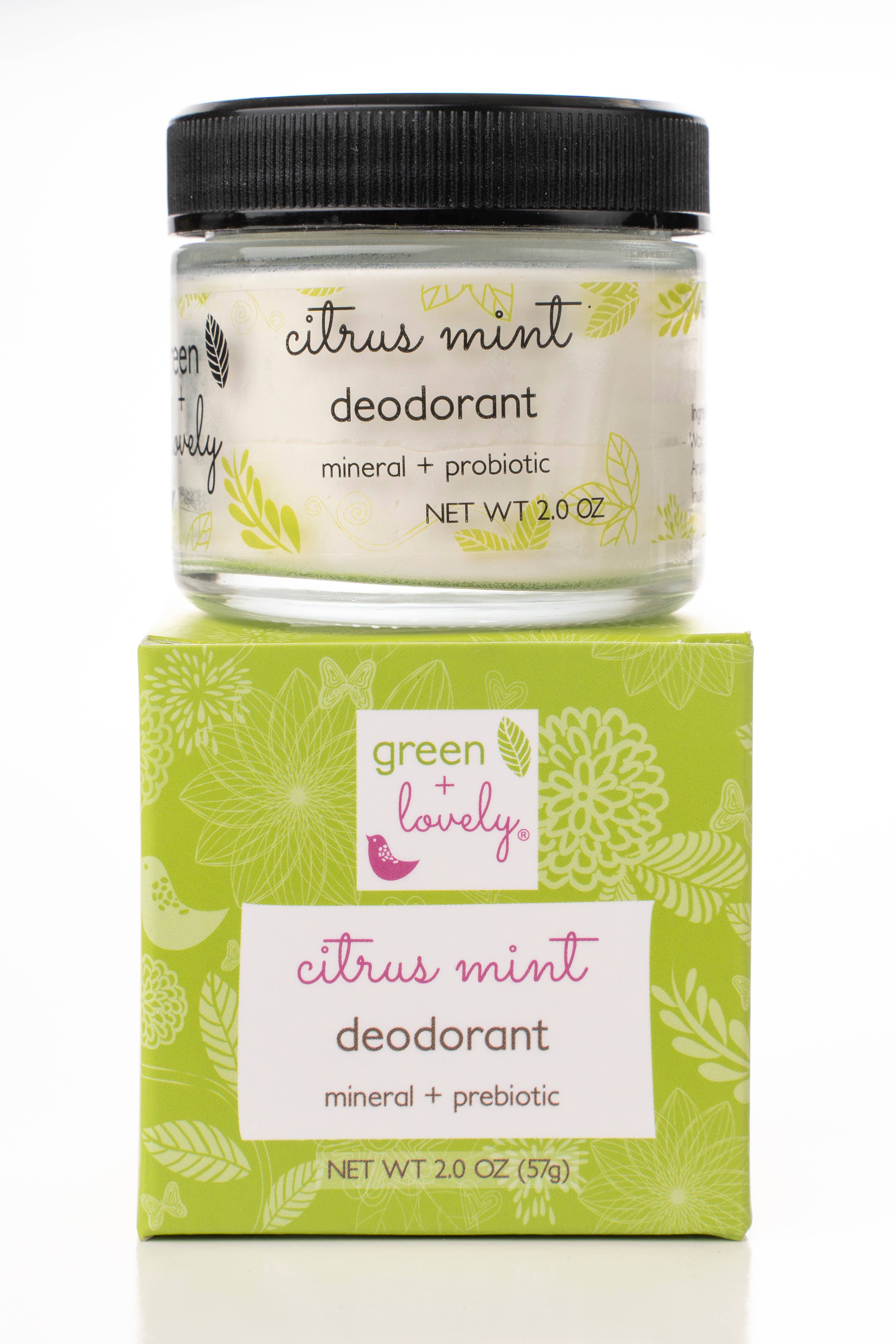 green + lovely – Engroshandel Deodorant - Dame – Citrus Mint Deodorant - Mineral + Prebiotisk + Veganer1