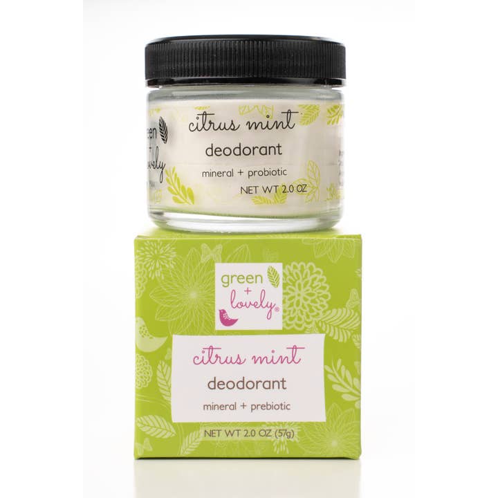 green + lovely – Engroshandel Deodorant - Dame – Citrus Mint Deodorant - Mineral + Prebiotisk + Veganer1