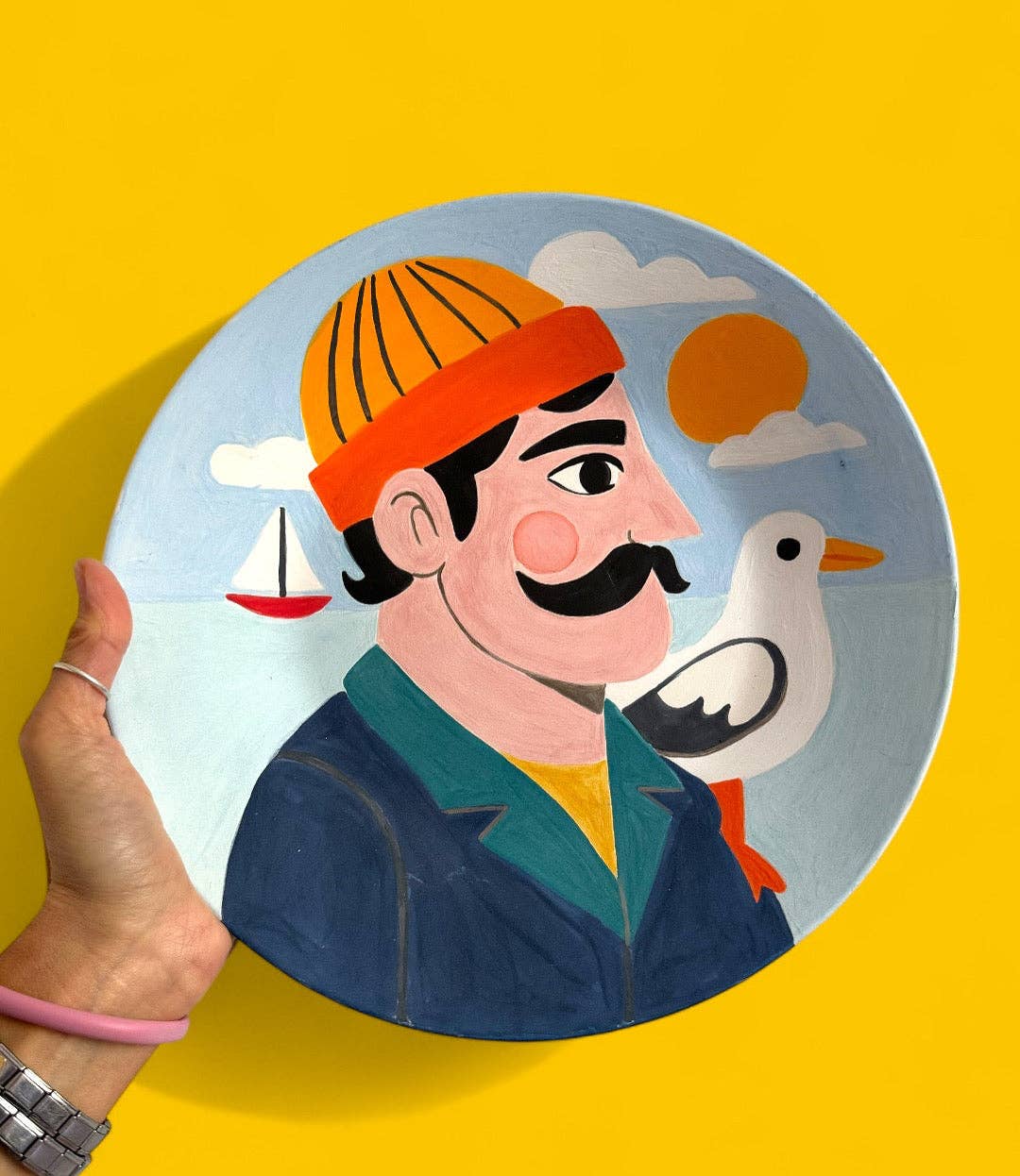 Thetis Art Studio - Wholesale Decorative Plate/Dish/Bowl - Il piatto della balena