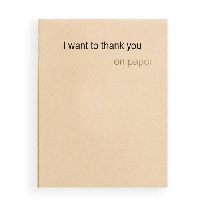 Voglio ringraziarvi (su carta) per la vendita all'ingrosso da parte di Mikspress