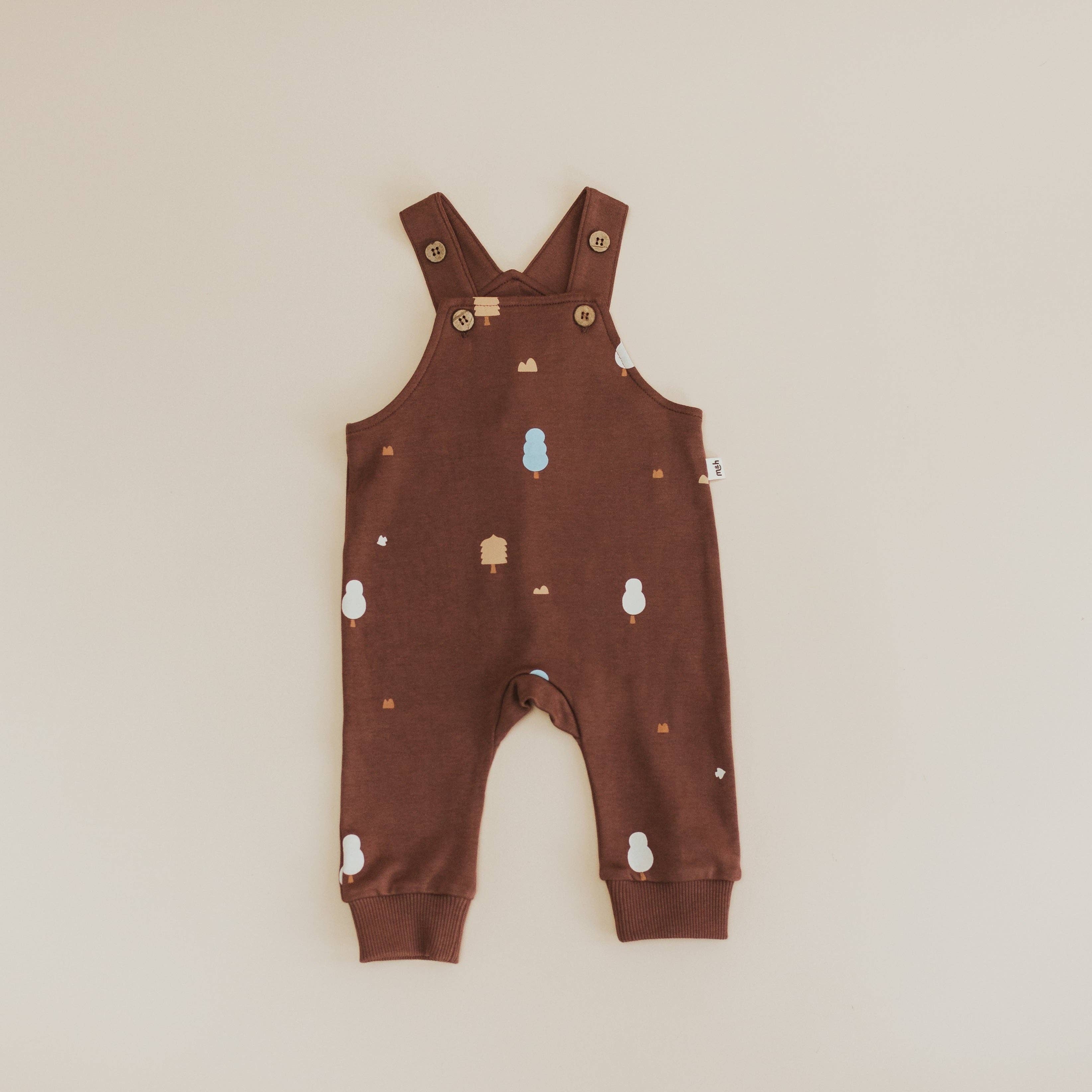 Mini & Humble - Wholesale Overalls - Baby - 100% Organic Cotton Dungarees in Raisin