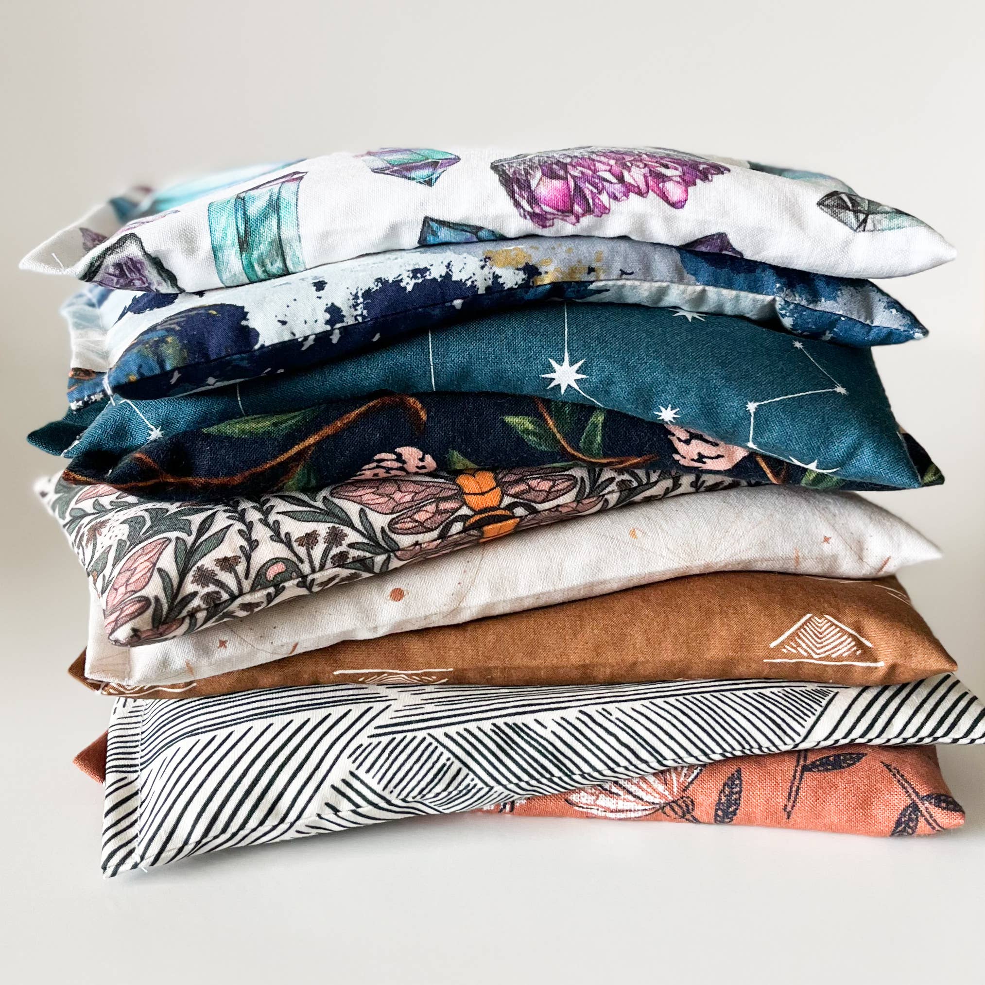 The Bohemian Box Shop - Wholesale Spa/Therapy Pillow - Lavender Eye Pillow - Earth Tone Florals1