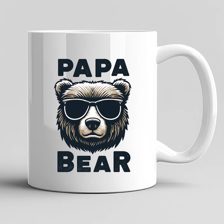 Papa Bear Fathers Day Mug for wholesale by Hello Gorgeous Mugs