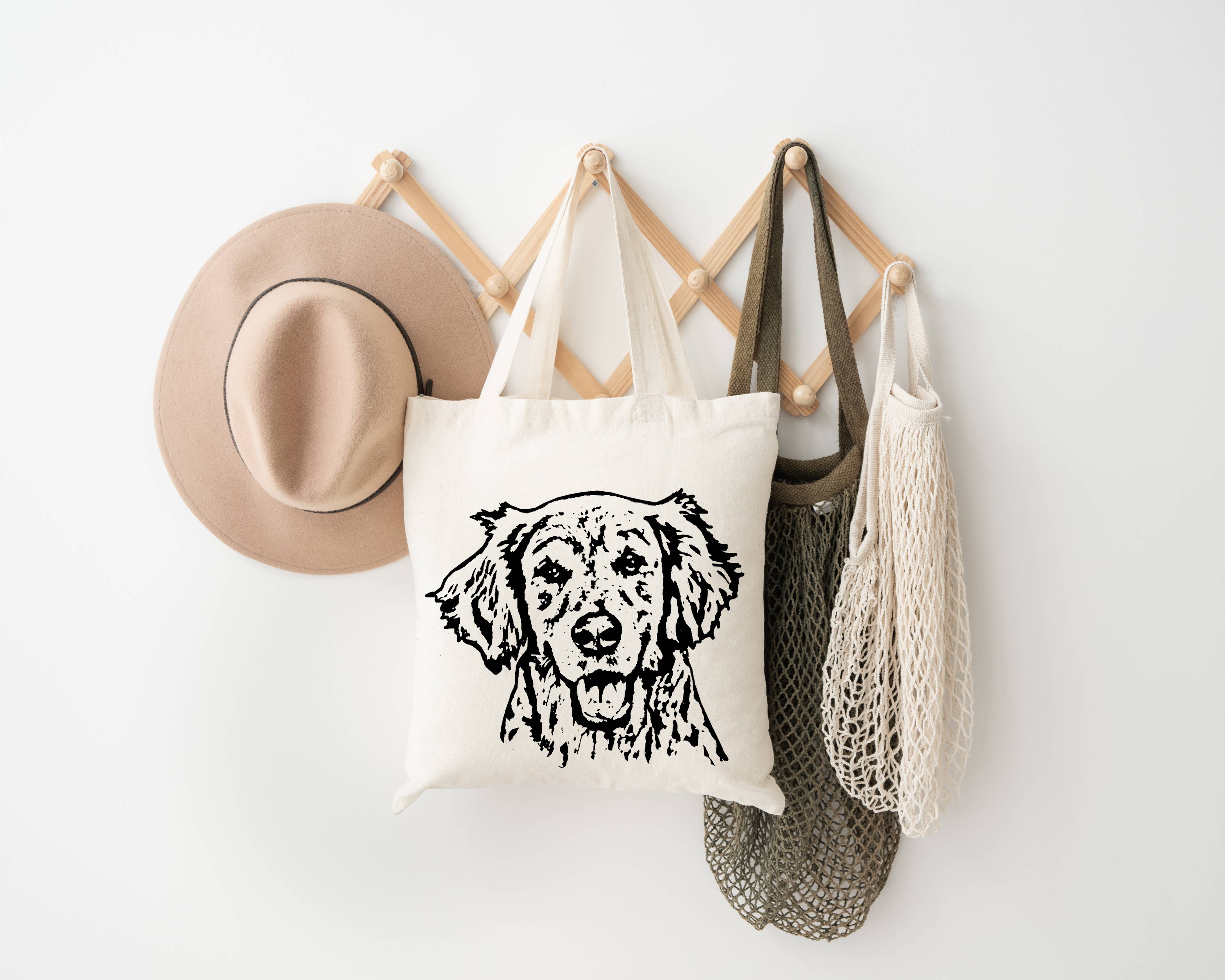 Spicy Kitten Designs - Wholesale Tote Bag - Unisex - Golden Retriever - Dog Tote Bag3