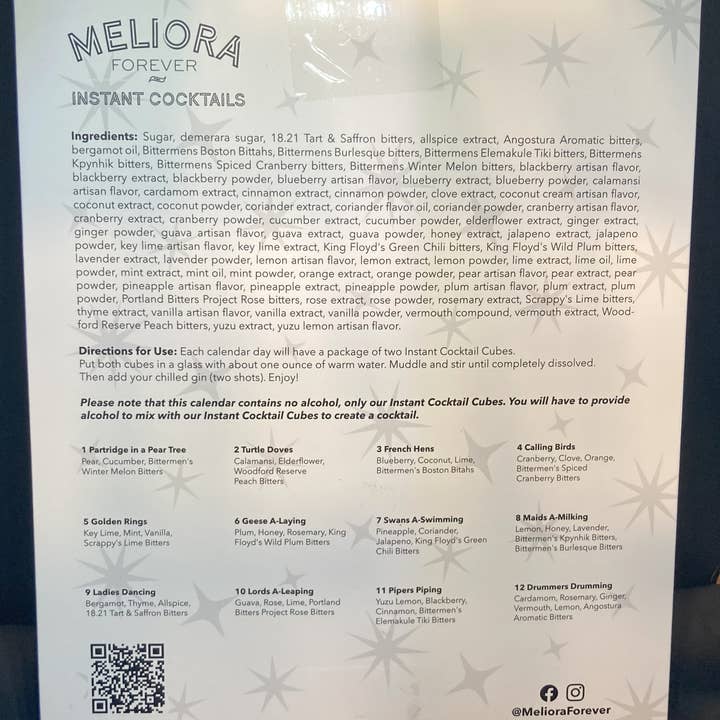 Meliora Forever – wholesale Advent calendar – Gin 12 Days of Christmas Advent Calendar4