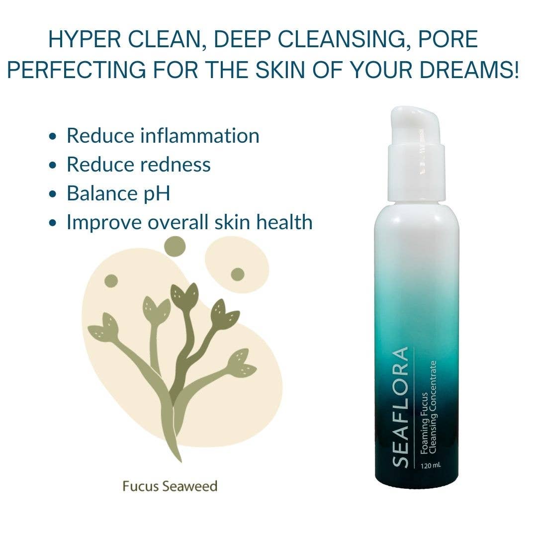 Seaflora Skincare - Wholesale Facial Cleanser - Foaming Fucus Cleansing Concentrate: Clarify & Correct2