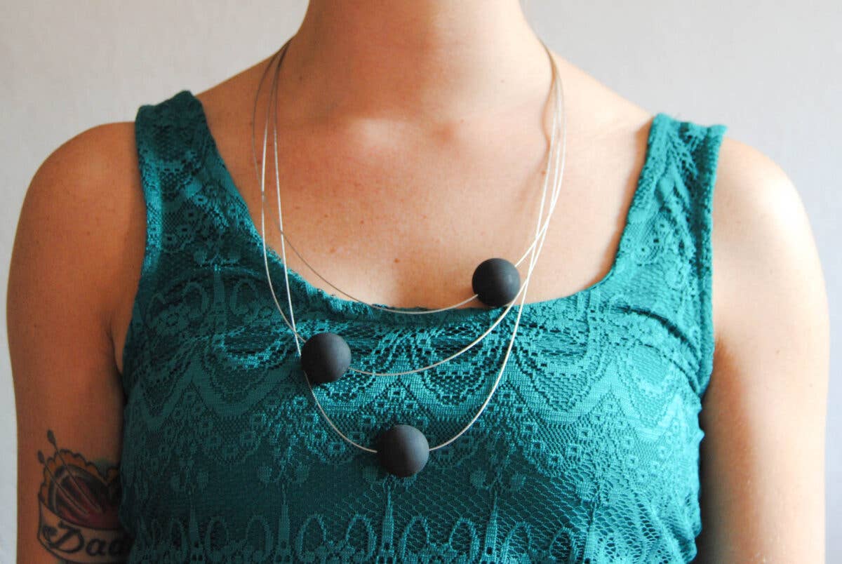 dESIGNoBJECT.it - Wholesale Beaded/Pearl Necklace - Steel Necklaces