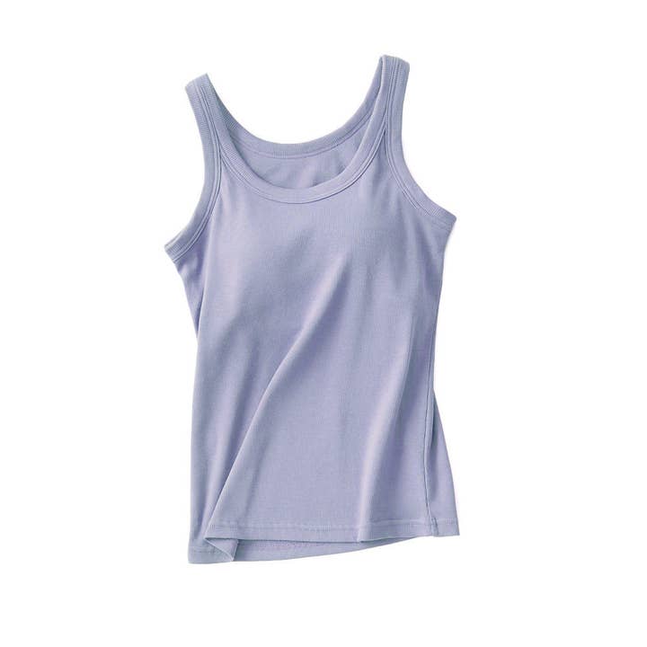 Rosa Clothing - Wholesale Tank Top - Women's - Essential basic rib tank top with built in bra in 13 colors11