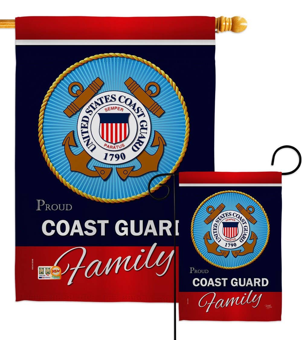 Two Group Flag Co - Wholesale Flag - Coast Guard Proudly Family Armed Forces Military Decor Flag3