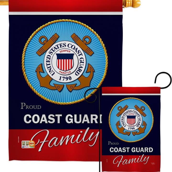 Two Group Flag Co - Wholesale Flag - Coast Guard Proudly Family Armed Forces Military Decor Flag3