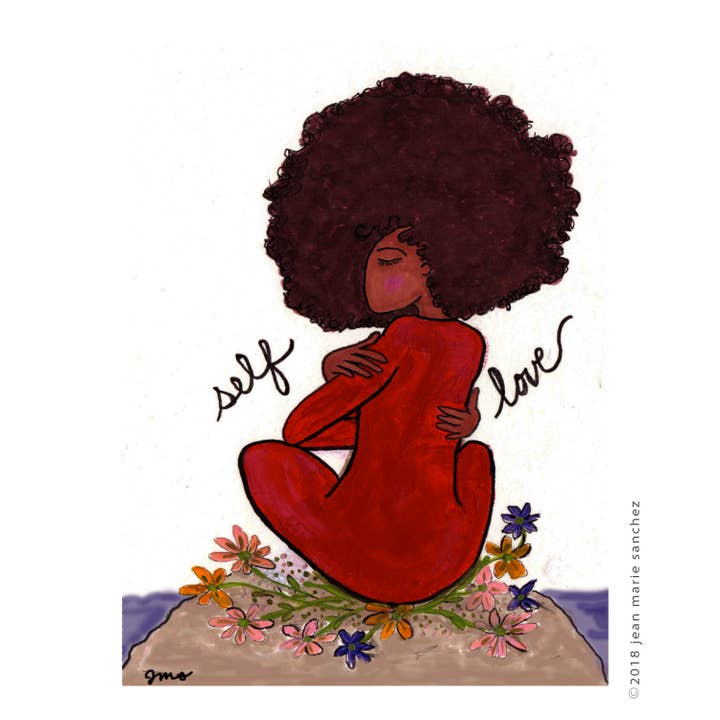 Self love Print for wholesale by Little Feet's Opus, LLC