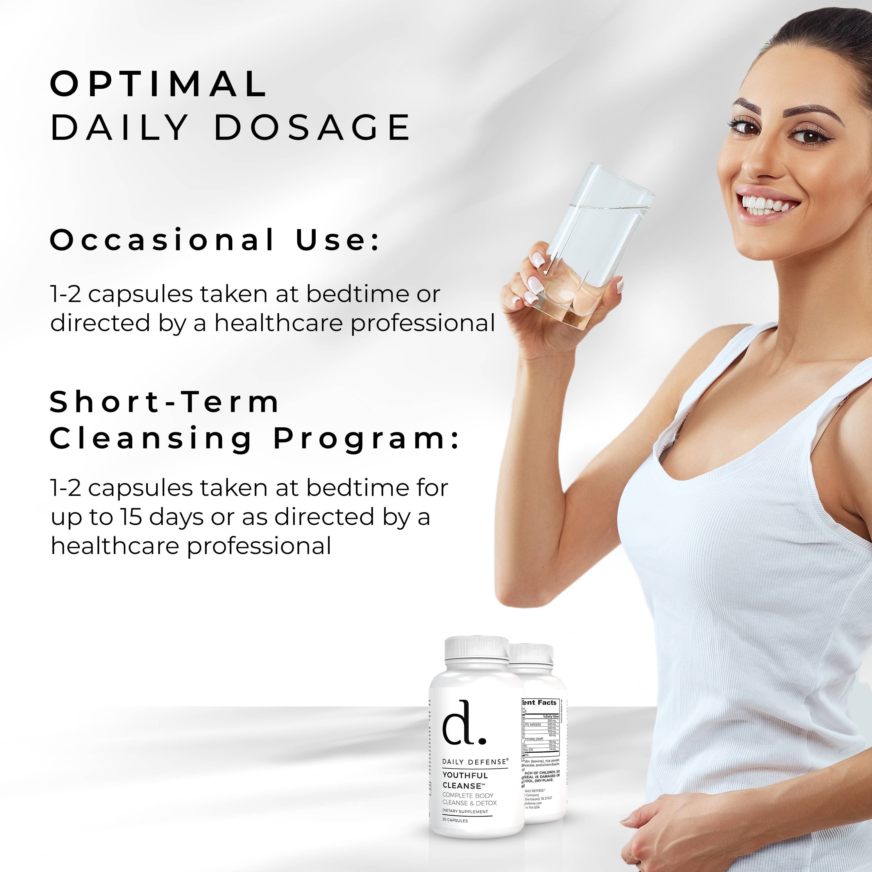 DAILY DEFENSE - Wholesale Oral Supplement/Vitamin - YOUTHFUL CLEANSE Complete Body Cleanse & Detox8