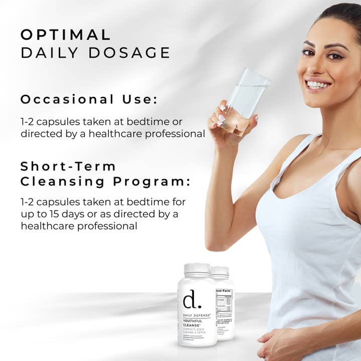 DAILY DEFENSE - Wholesale Oral Supplement/Vitamin - YOUTHFUL CLEANSE Complete Body Cleanse & Detox8