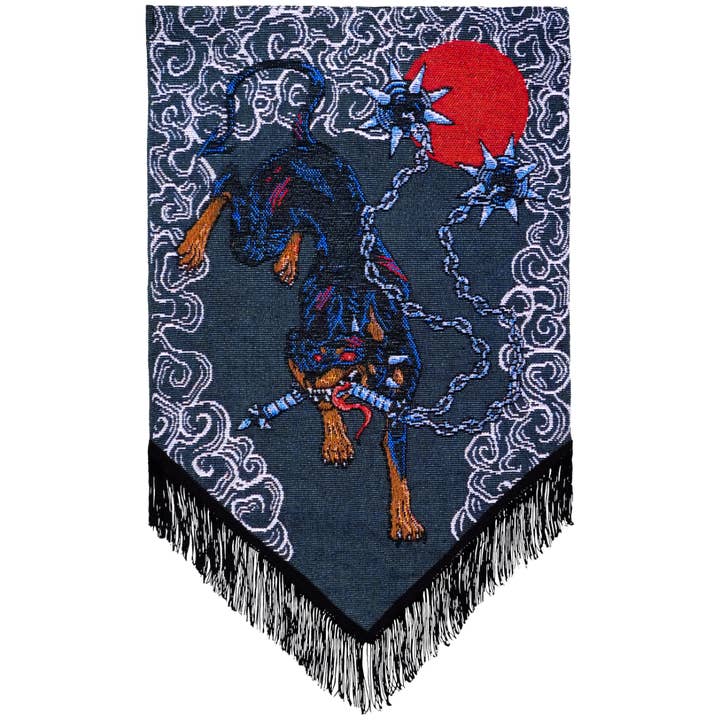 Whiplash - Flail Doberman Wall Hanging for wholesale by Warm People