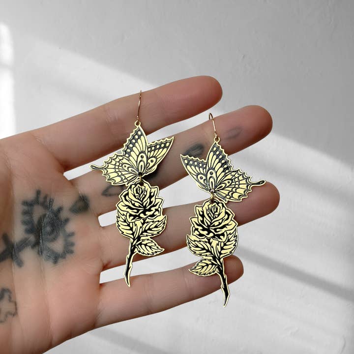While Odin Sleeps - Wholesale Dangle Earrings - Symbiosis - Fundraiser Earrings