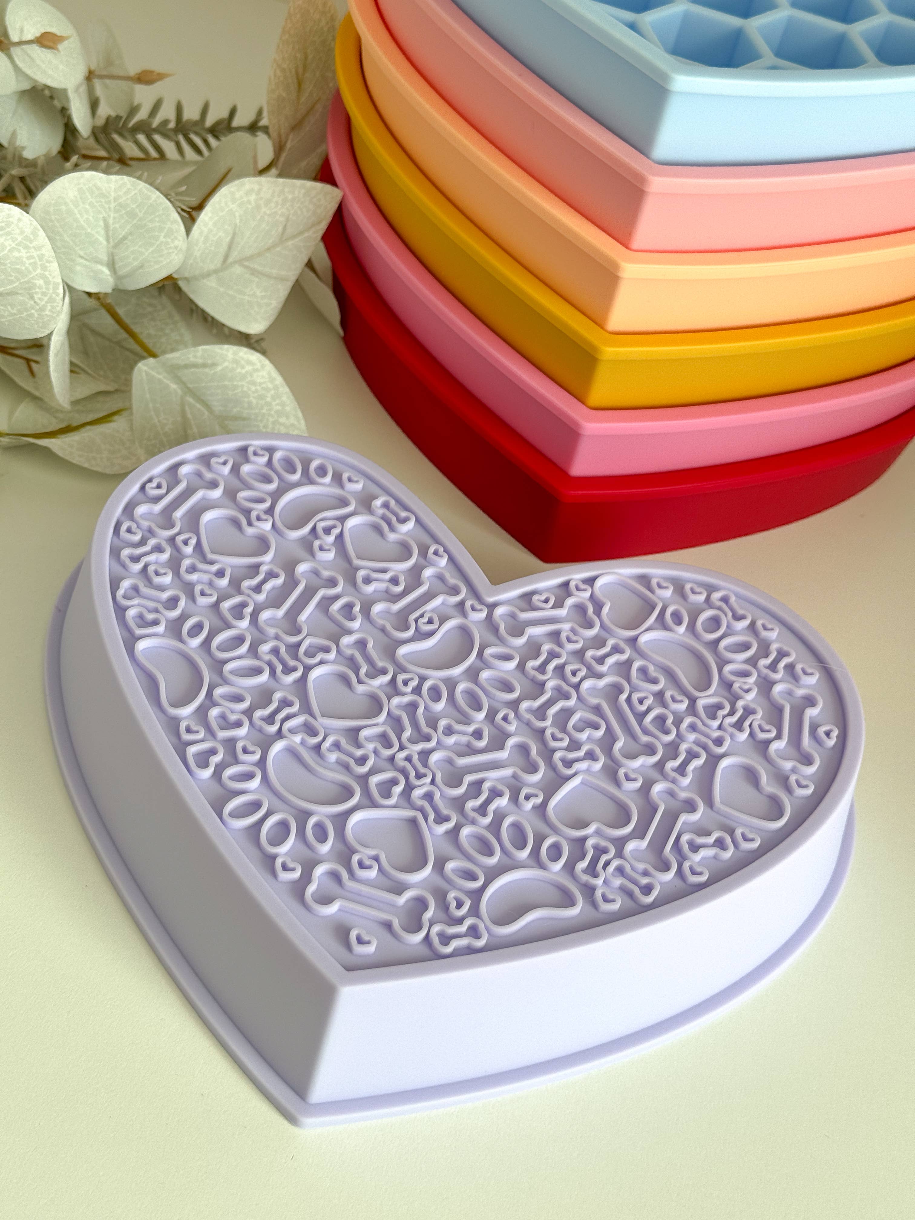 Doggotique - Wholesale Pet Food Mat - Dog - Slow Bowl 2in1 Heart3