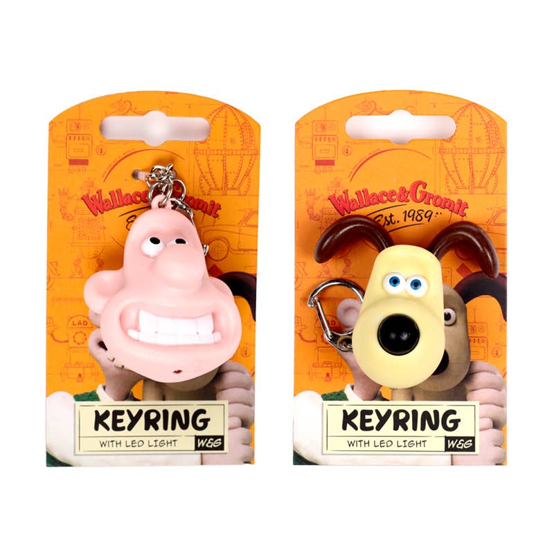 Puckator Ltd - Wholesale Keychain - Unisex - Wallace & Gromit LED Keyring1
