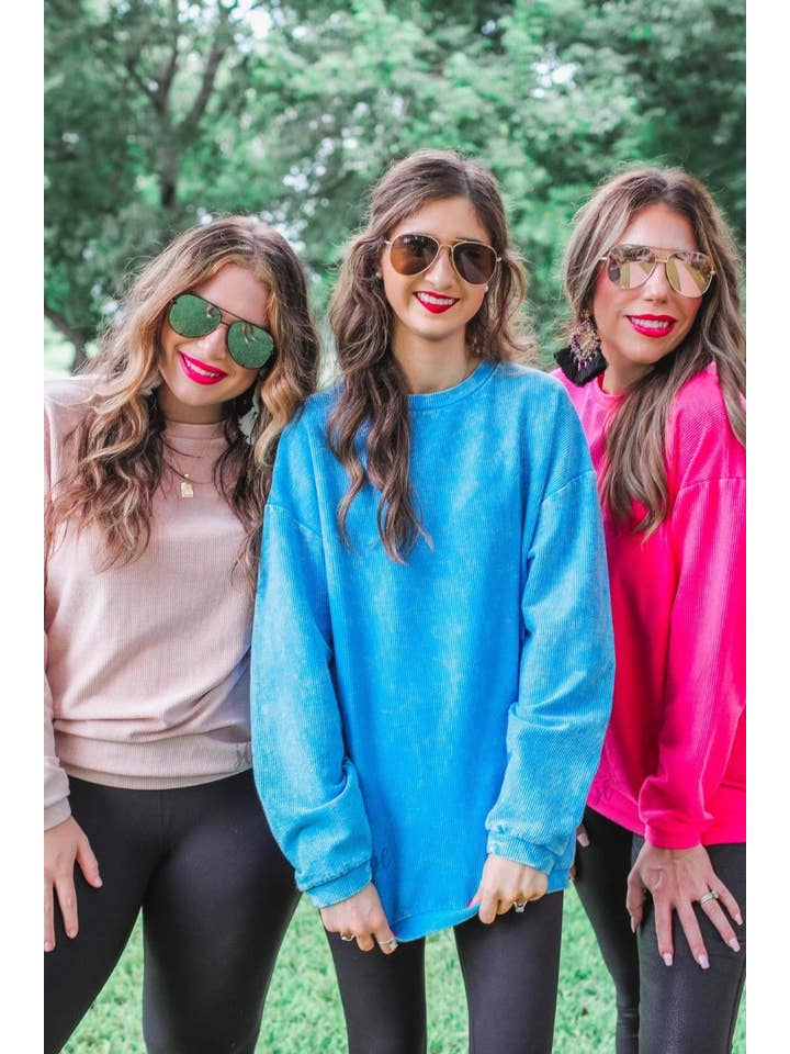 Jess Lea - Wholesale Sweatshirt - Women's - Andy Corded Vintage Pullover