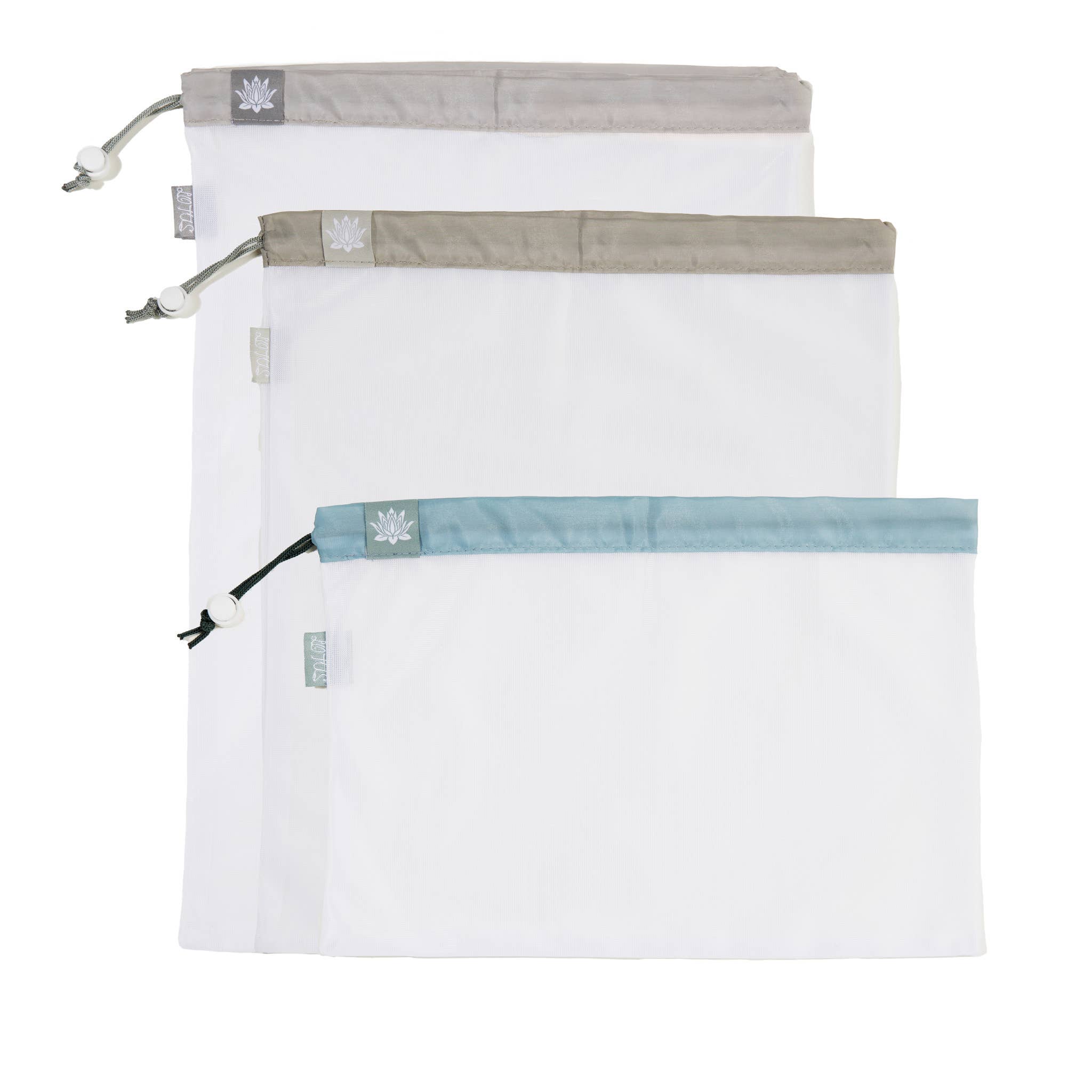 Lotus Sustainables - Wholesale Grocery/Shopping Bag - Lotus Produce Bags - 3 Set Earth Tone1