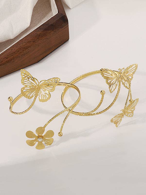 GOLD Adjustable Butterfly Shape Armlet Accessories for wholesale on Faire2