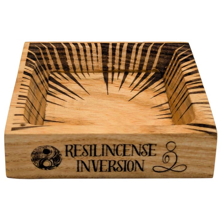 ResilScents WholeSale - Wholesale Incense holder - Inversion Ash Catcher – Crafted Wood & Brass Incense Stand10