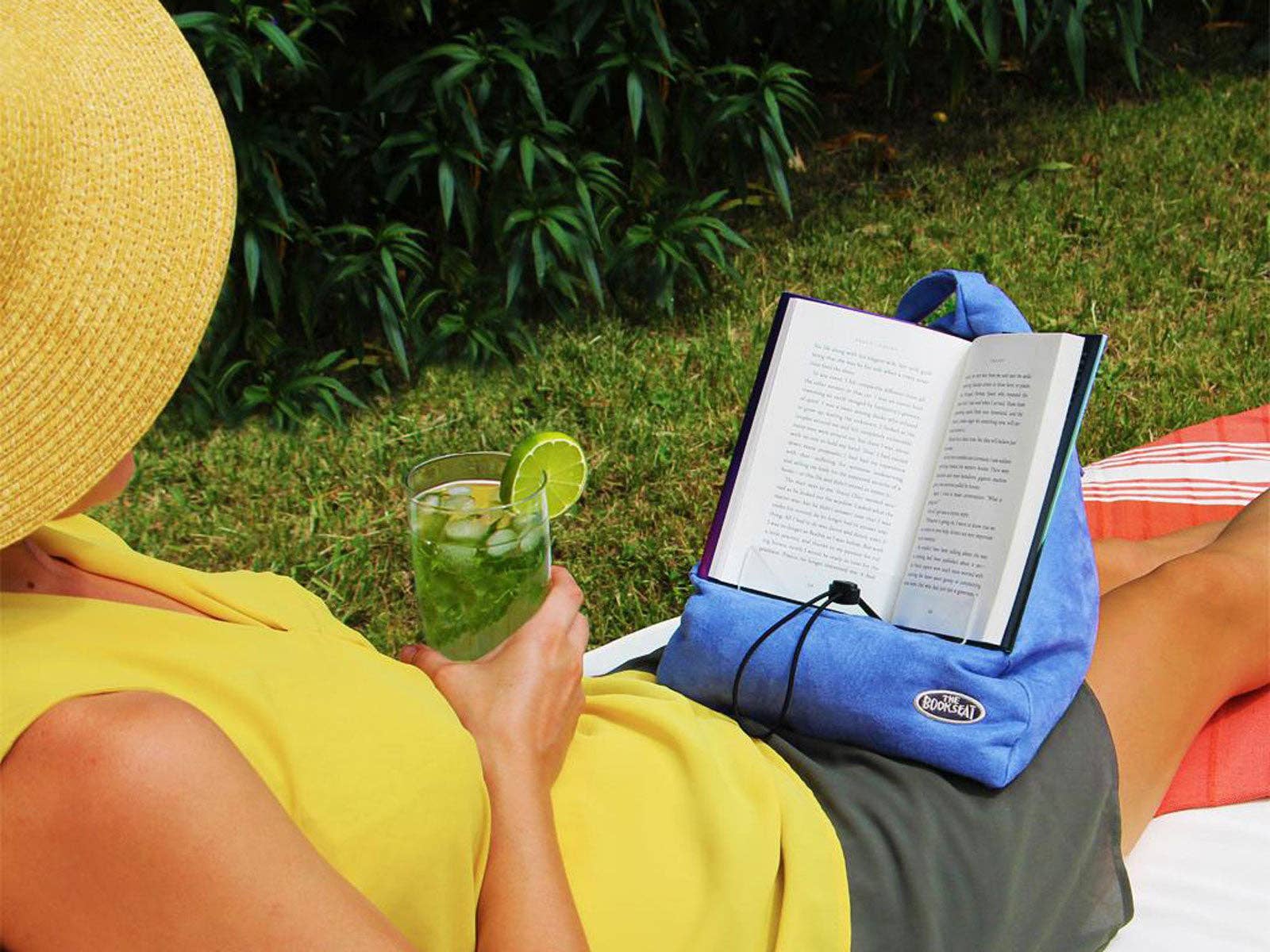 The Book Seat - Wholesale Book Holder - The Book Seat - Book Pillow - Sky Blue/Blue2