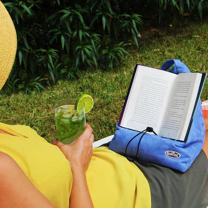 The Book Seat - Wholesale Book Holder - The Book Seat - Book Pillow - Sky Blue/Blue2