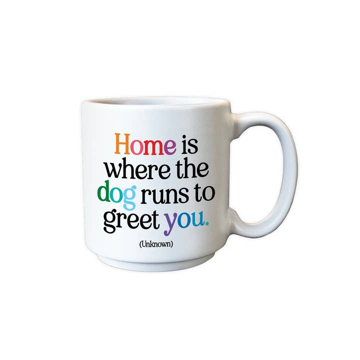 Mini Mugs - EDX48 - Home Is Where Dog Runs To Greet(Unknown) for wholesale by Quotable