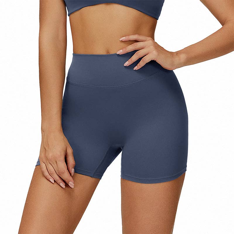 WONDERXFANS - Vendita all'ingrosso Pantaloncini sportivi - Donna - Pantaloncini a vita alta con scollo a V sul retro1