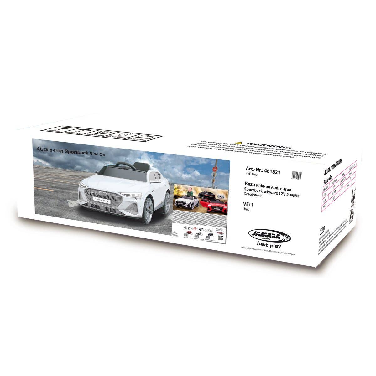 mhw24 - Wholesale Speelgoedauto /vrachtwagen - Kinderen - Ride-on Audi e-tron Sportback zwart 12 V 2,4 GHz1