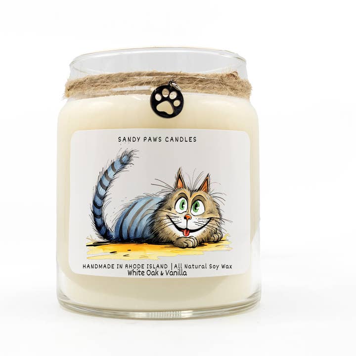 Sandy Paws Candles - Wholesale Jar/Filled Candle - Quirky Cat Collection - Soy Wax Candles - paraffin-free6