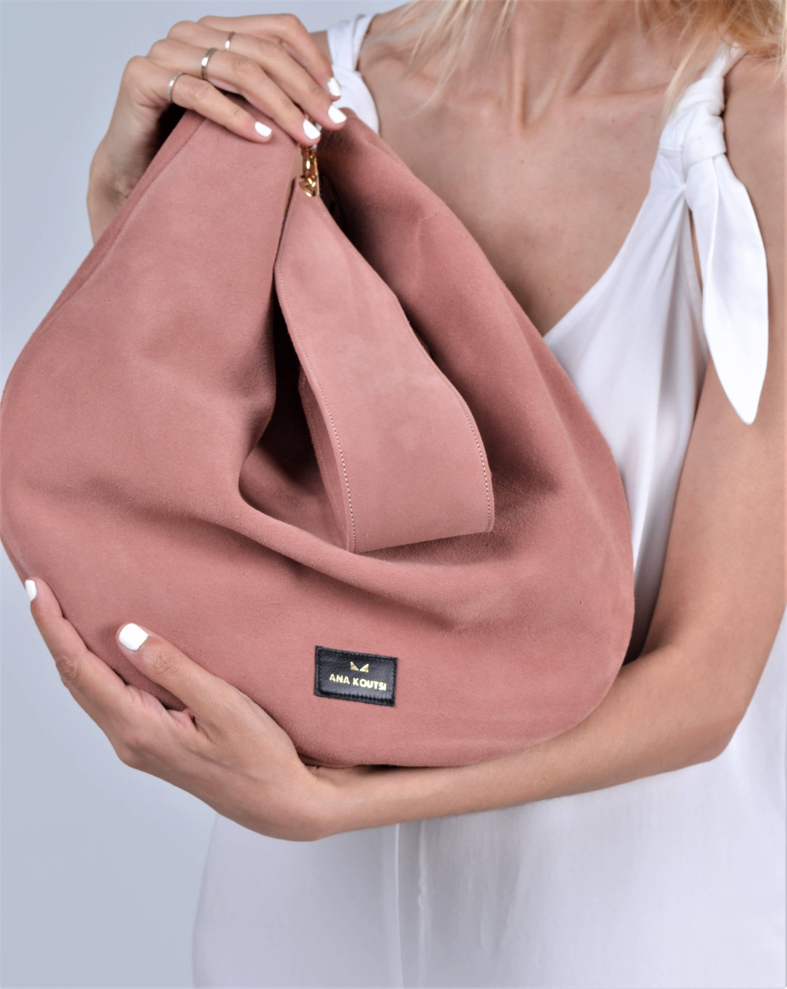 ANA KOUTSI - Wholesale Shoulder Bag - Women's - Anna soft bag in terracotta pink3