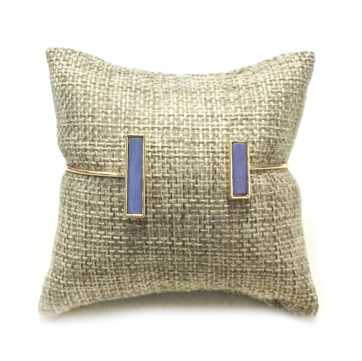 StarryNYC - Wholesale Cuff Bracelet - Semi Precious Stone Brass Wire Open Cuff Bracelet Bangle1