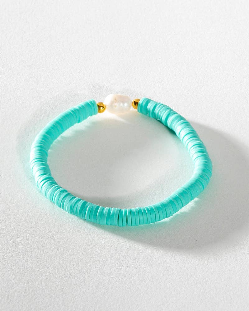 Greenwood Designs - Wholesale Beaded Bracelet - Pearl Pop Heishi Bead Bracelet0