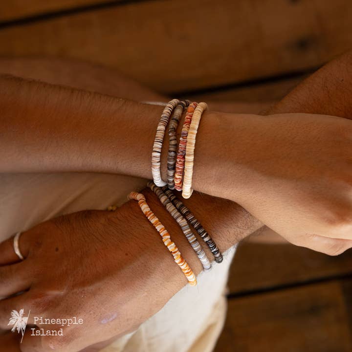 Pineapple Island - Wholesale Beaded Bracelet - Pakui Natural Bead Surf Bracelet, by Pineapple Island