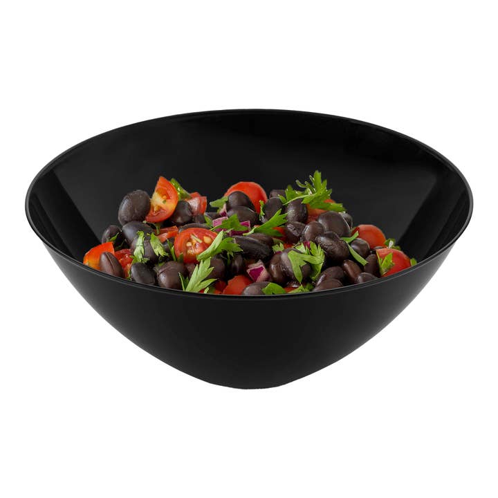 Smarty had a Party - Wholesale Disposable Plate - 32 oz. Solid Black Organic Round Plastic Bowls - 60 pcs1