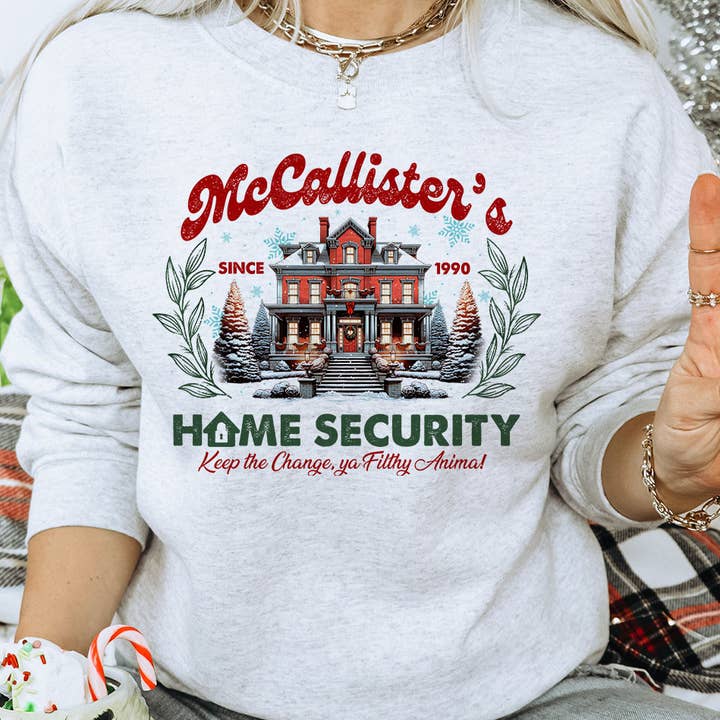 McCallister's Home Security - Sweatshirt de Noël amusant pour la vente par House Of Rodan