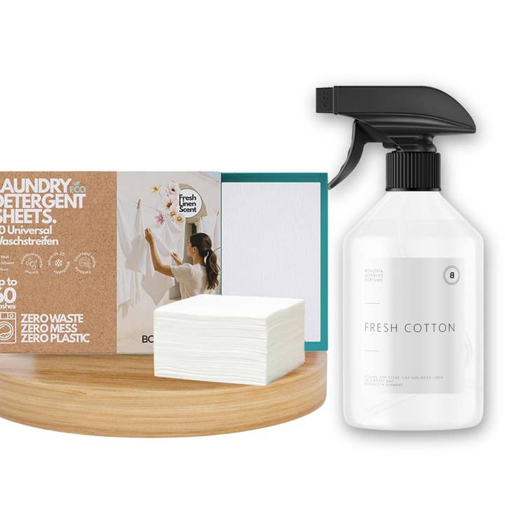 Detergent Sheets + Fabric Spray 500 ml for wholesale by BOHORIA