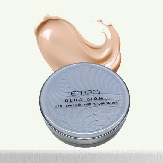 Glow Biome NAD+ Serum Foundation for wholesale by EMANI VEGAN COSMETICS