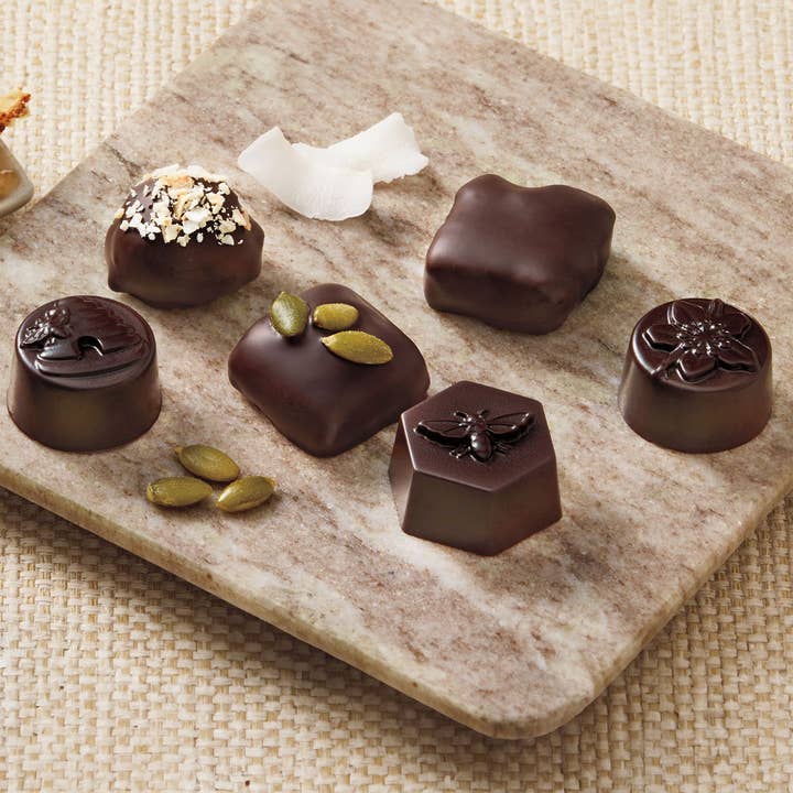 Harbor Sweets Chocolates - Wholesale Chocolate Box - Gather Chocolate Gift Assortment, Honey based truffles 16pcs