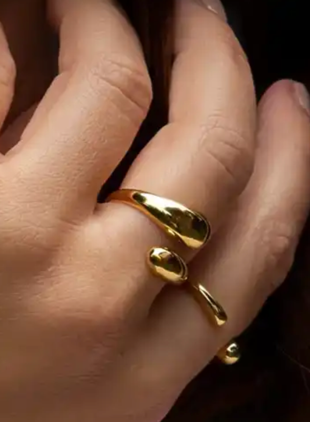 HoopLa – Großhandel Band/Stapelring – Moderner Crossover-Bypass-Domring - Edelstahlring5