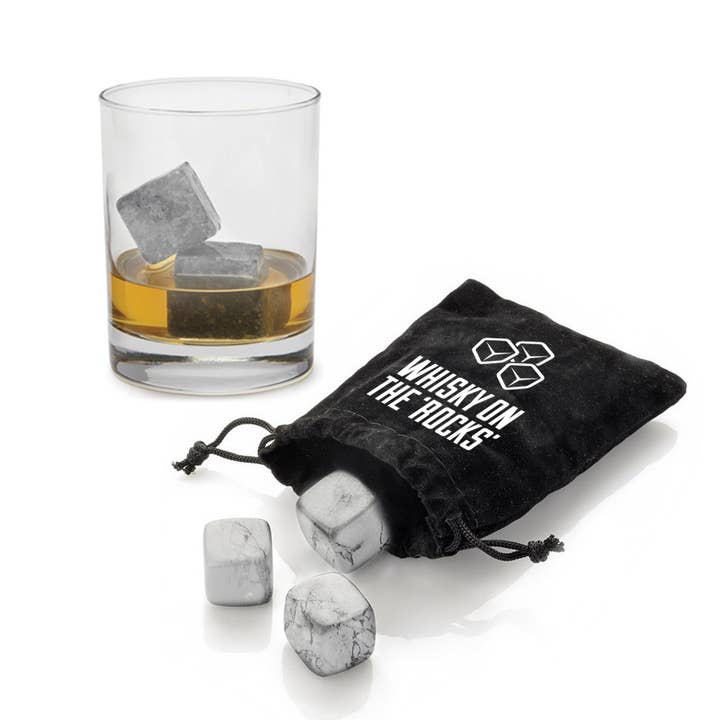 My Wholesale Warehouse - Wholesale Drink Chilling Cubes - Granite Whiskey Ice Cooler Stones (Reuseable)