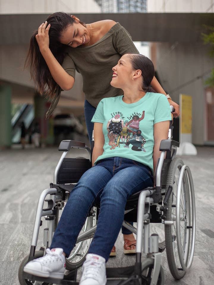 Chiaralascura - Wholesale Screen Printed T-Shirt - Unisex - Stronger Together - T-shirt unisex in cotone biologico8