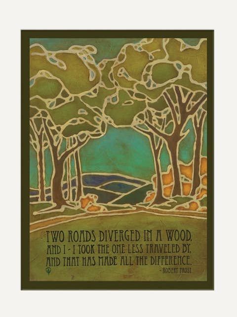 Robert Frost - Two Roads for wholesale by The Bungalow Craft