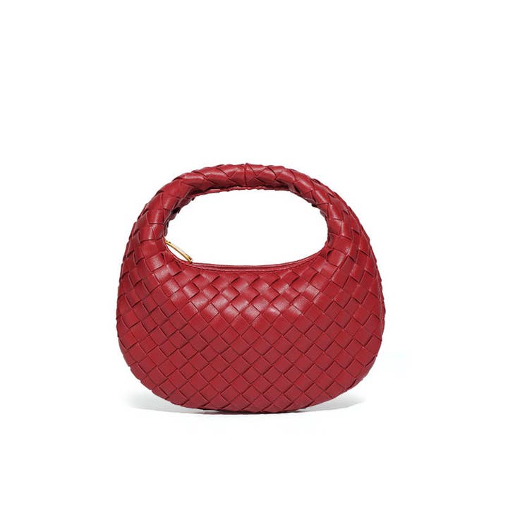 Little Trendy - Wholesale Top Handle Bag - Women's - Mini Woven leather Tote bag for women10