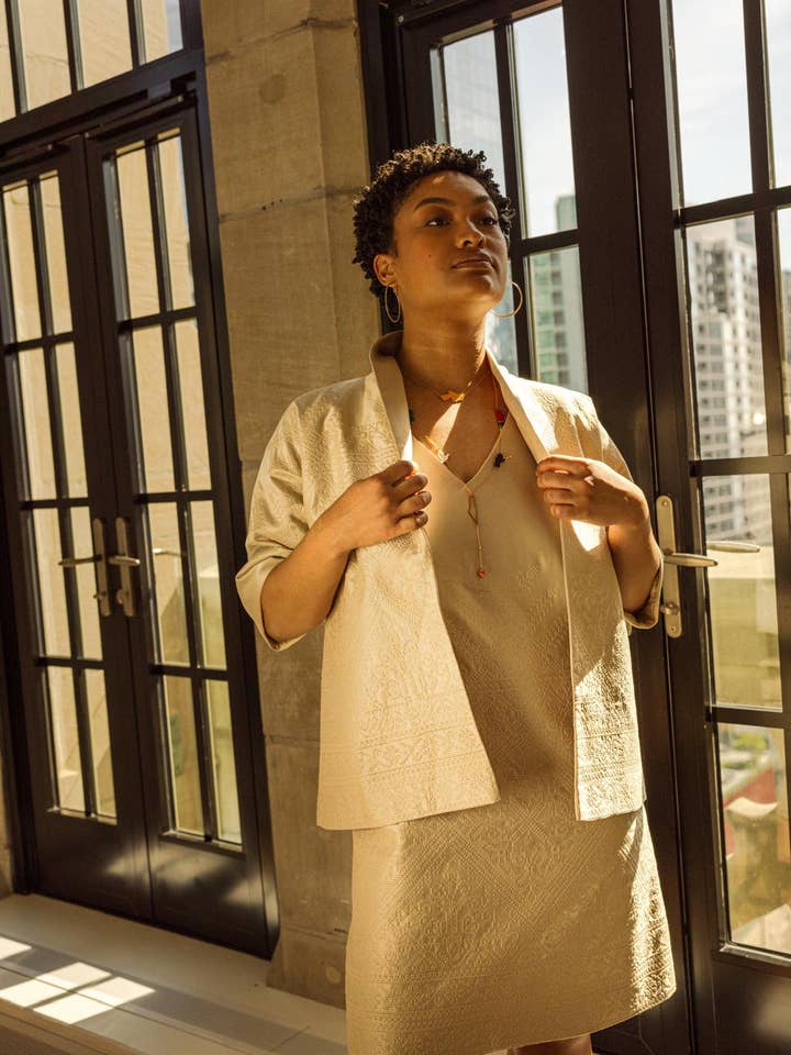 Kimono Jacket- Beige for wholesale by HAMA