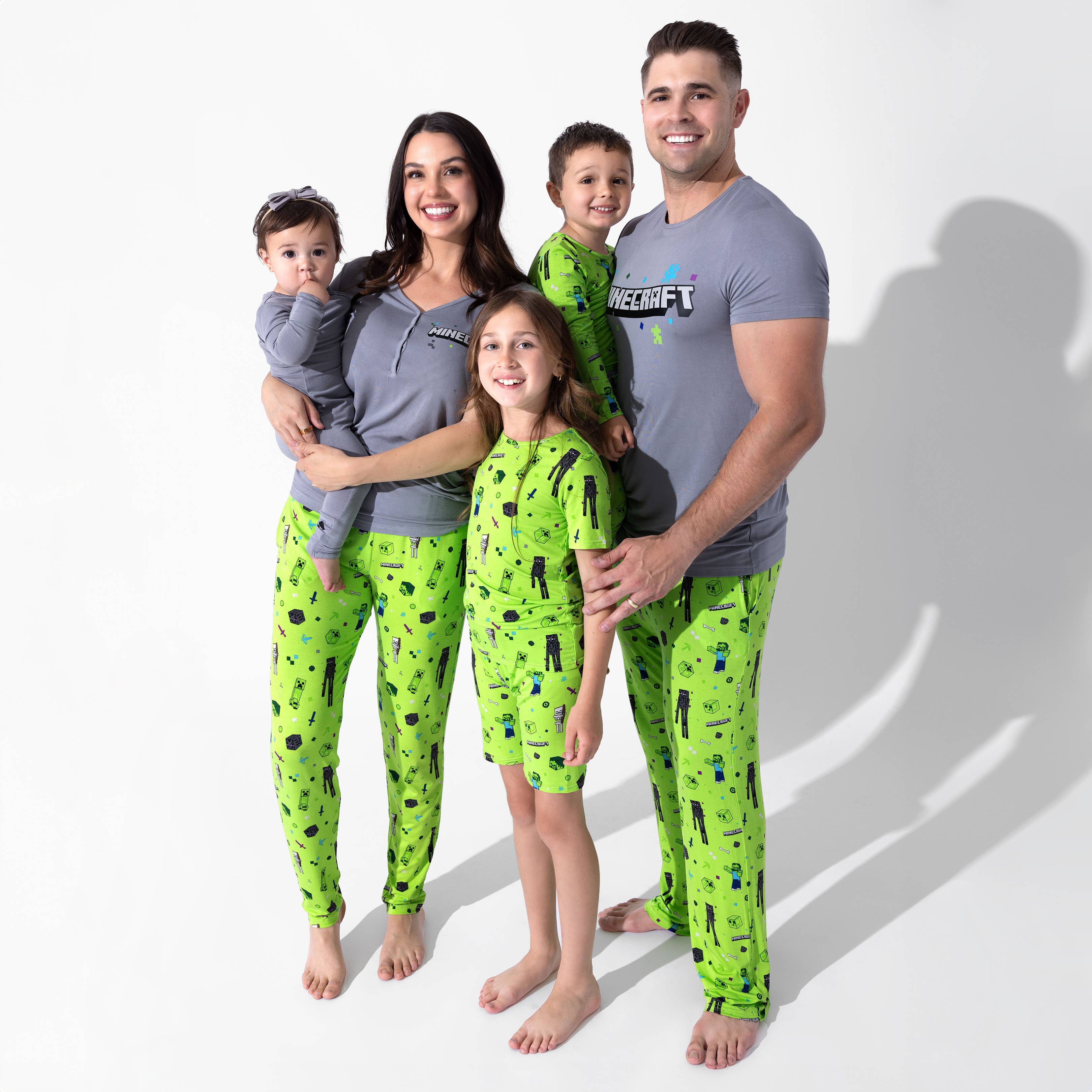 Bellabu Bear – Conjunto de pijama - Crianças por atacado – Conjunto de Pijama Curto Infantil Minecraft Mob Squad Bamboo4